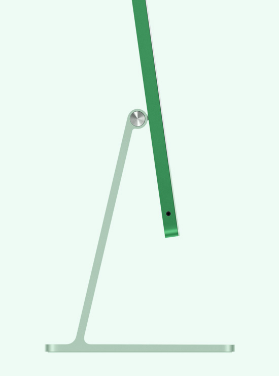 Bočni prikaz zelenog iMaca