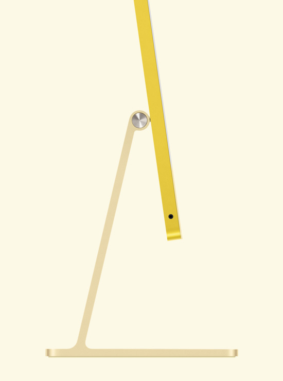 Bočni prikaz žutog iMaca