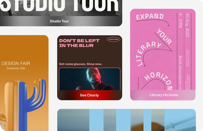 Série de ilustrações coloridas